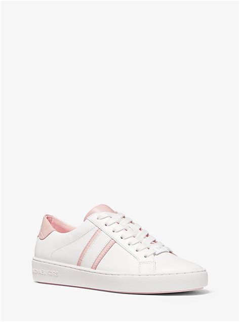 michael michael kors irving two-tone stripe leather sneaker|Michael Kors.